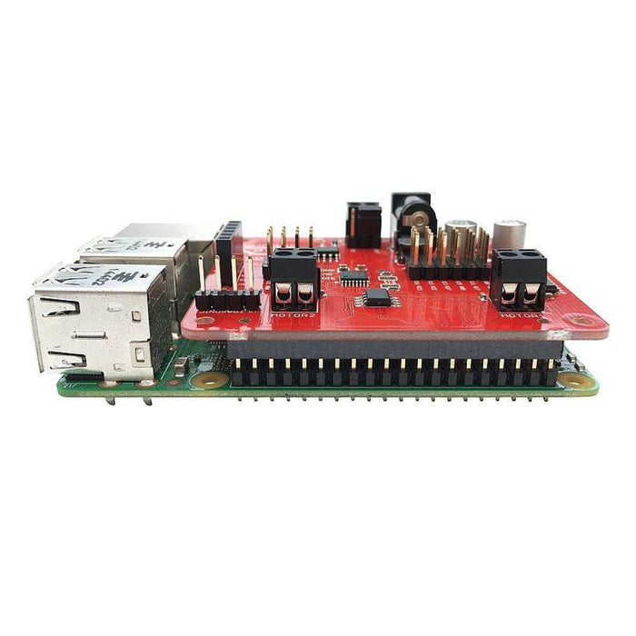 RoboHAT Robot Controller for Raspberry Pi [Discontinued] by 4tronix - The Pi Hut