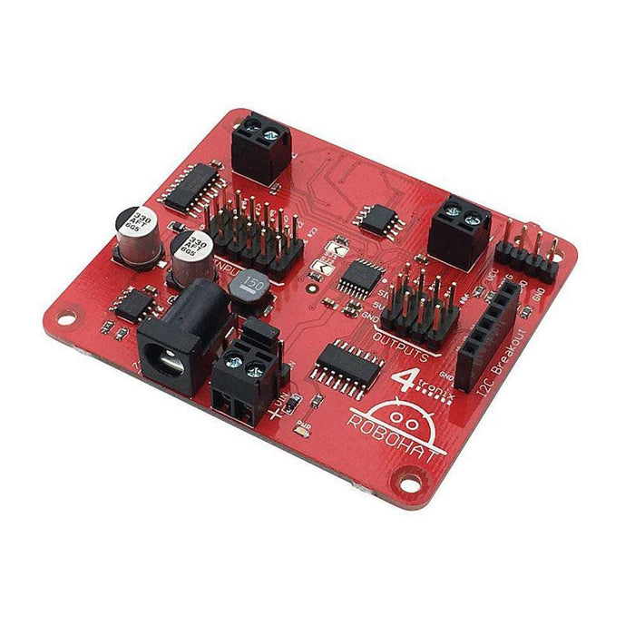 RoboHAT Robot Controller for Raspberry Pi [Discontinued] by 4tronix - The Pi Hut