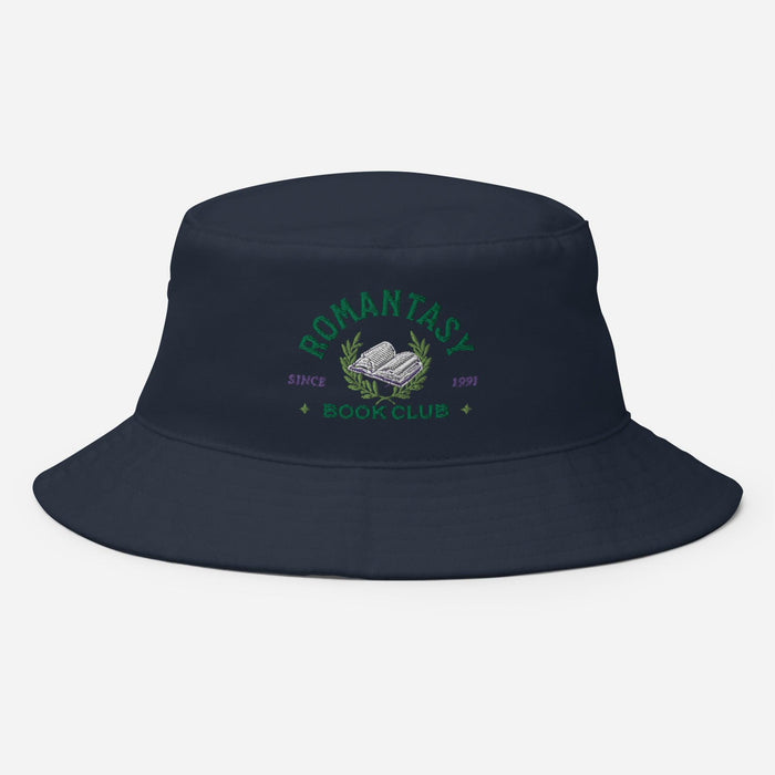 Romantasy Book Club Bucket Hat - The Bean Workshop - book lover, bookish, bucket hat, embroidered, read everyday, reading accessories, retro, vintage