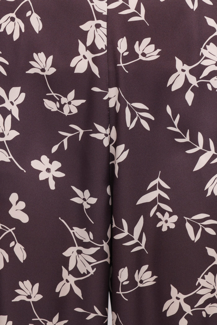 Petal and Pup USA TOPS Romola Off Shoulder Top - Brown Cream Floral