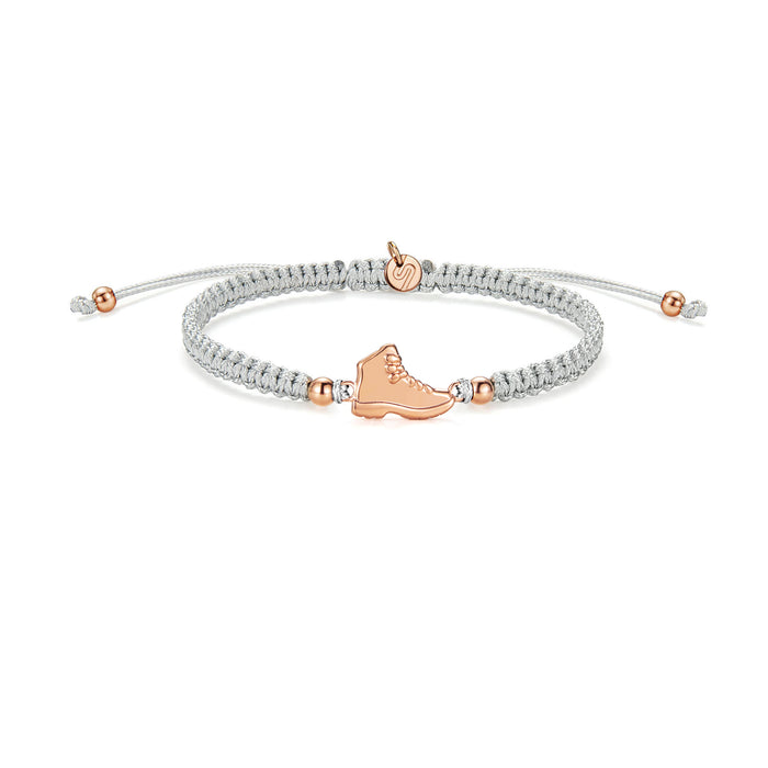 Rose Explorer Grey Braided Bracelet