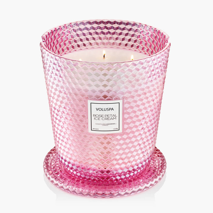 Rose Petal Ice Cream - 5 Wick Hearth Candle