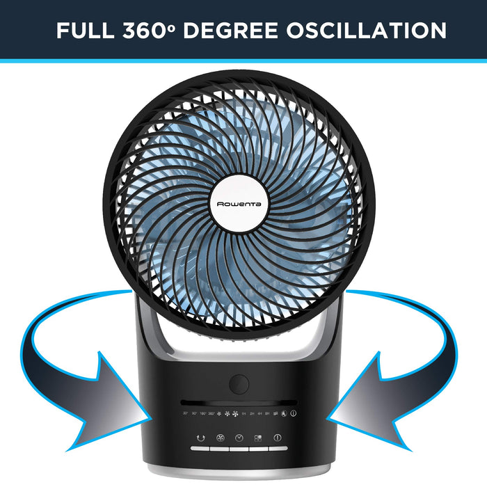 ROWENTA 360 Compact Force Air Circulation Fan - Blemished package with full warranty - VU2410U7