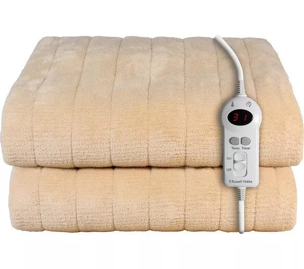 Russell Hobbs Heated Throw 130cm x 180cm  - Beige | RHHT1004BG