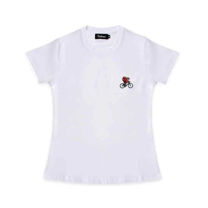 Santa Biker T-shirt in white female