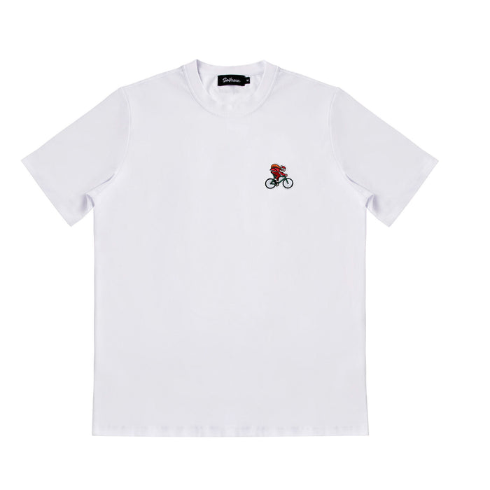 Santa Biker T-shirt in white male