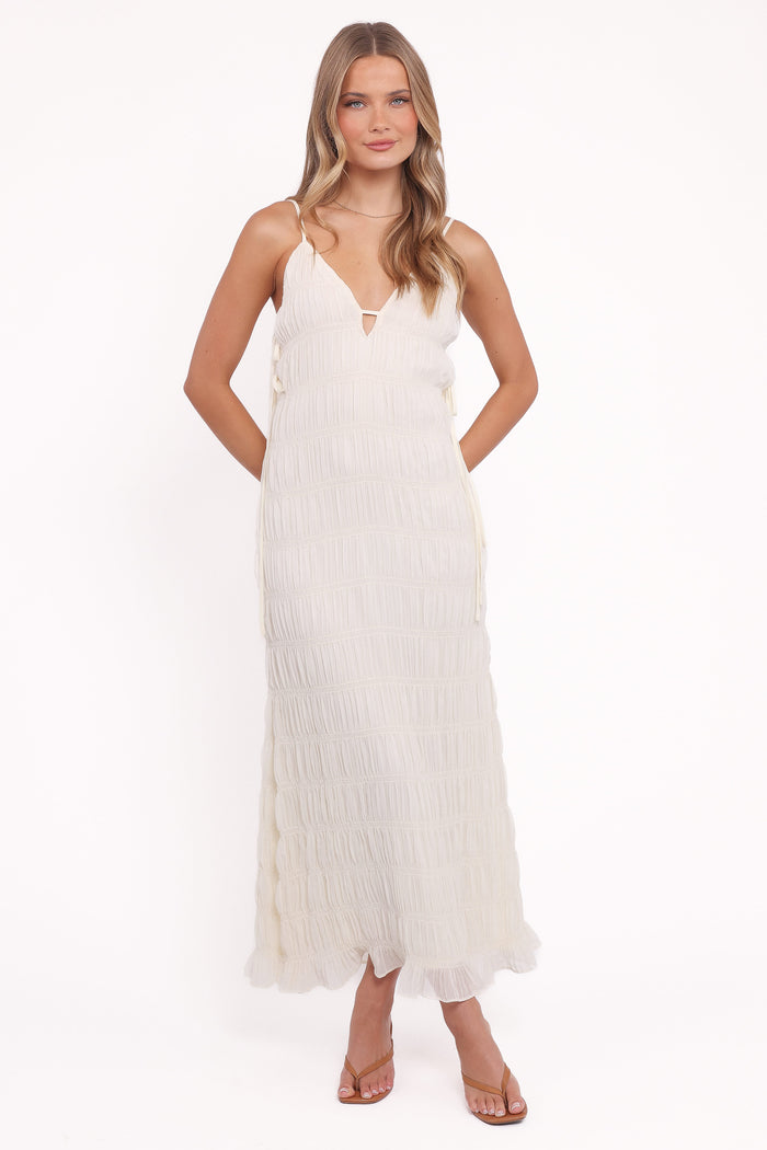 Petal and Pup USA DRESSES Seraphine Midi Dress - Cream