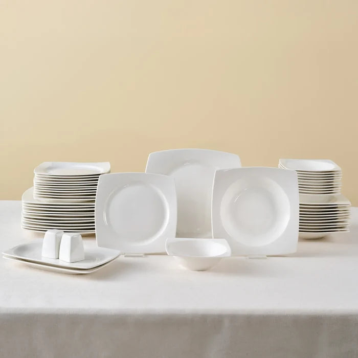 Service de table Karaca Vesta White pour 12 personnes, 52 pièces