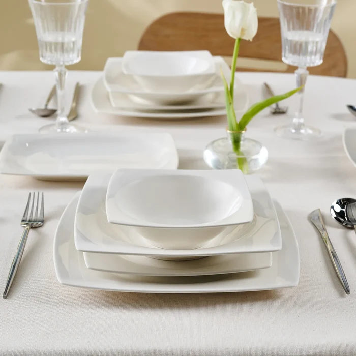 Service de table Karaca Vesta White pour 12 personnes, 52 pièces