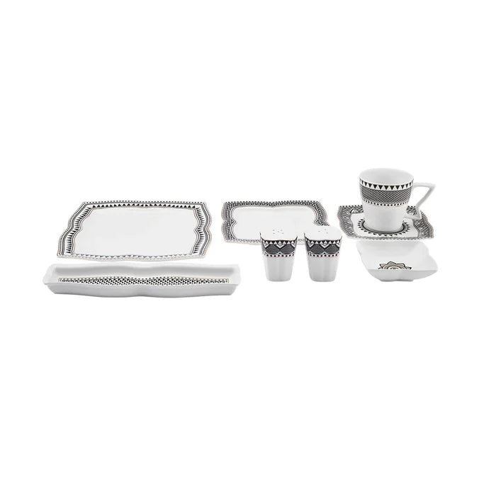 Service Petit Déjeuner Karaca New Globe 6 personnes, 32 pièces, porcelaine