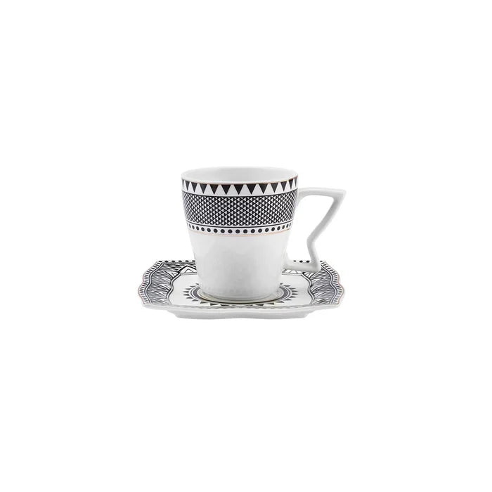 Service Petit Déjeuner Karaca New Globe 6 personnes, 32 pièces, porcelaine