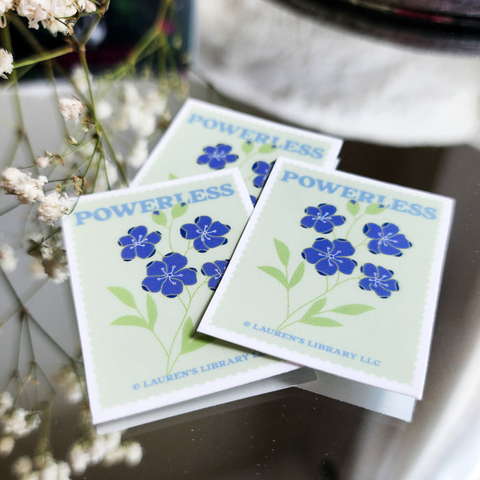 Set of 3 Stickers from Powerless by Lauren Roberts - The Bean Workshop - book lover gift, Bookish Gift, bookish sticker, die cut sticker, fantasy romance sticker, fearless, Ilya, Kai Azer, lauren roberts, Lauren Roberts merch, Paedyn Gray, powerless, Powerless merch, reckless, sticker bundle