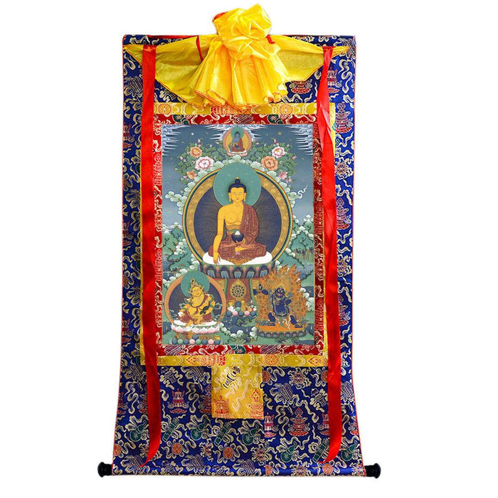 Shakyamuni - 18th Century - Tibetan thangka painting, view 4