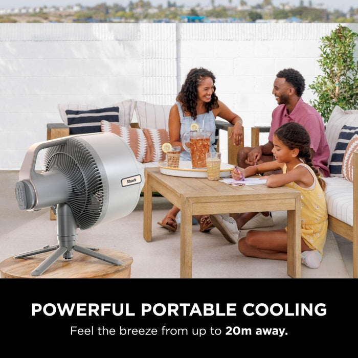 Shark FlexBreeze Pro Mist Indoor & Outdoor Fan with Misting System – White | FA300WHUK Shark Air Purifier Euronics Ireland