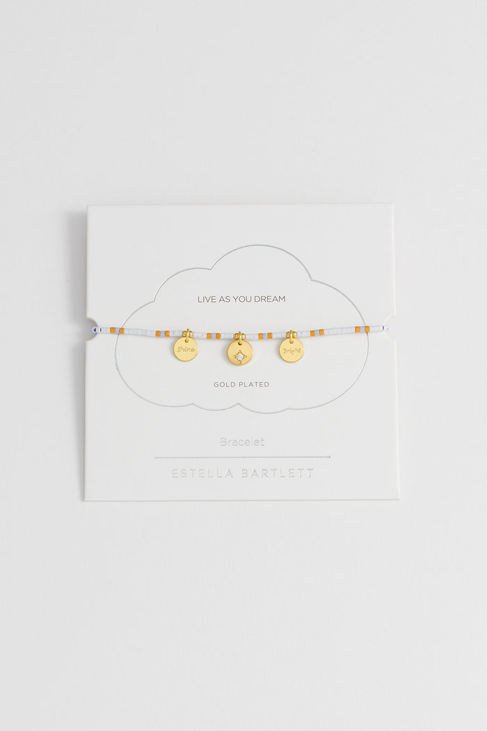 Shine Bright Beaded Charm Bracelet
