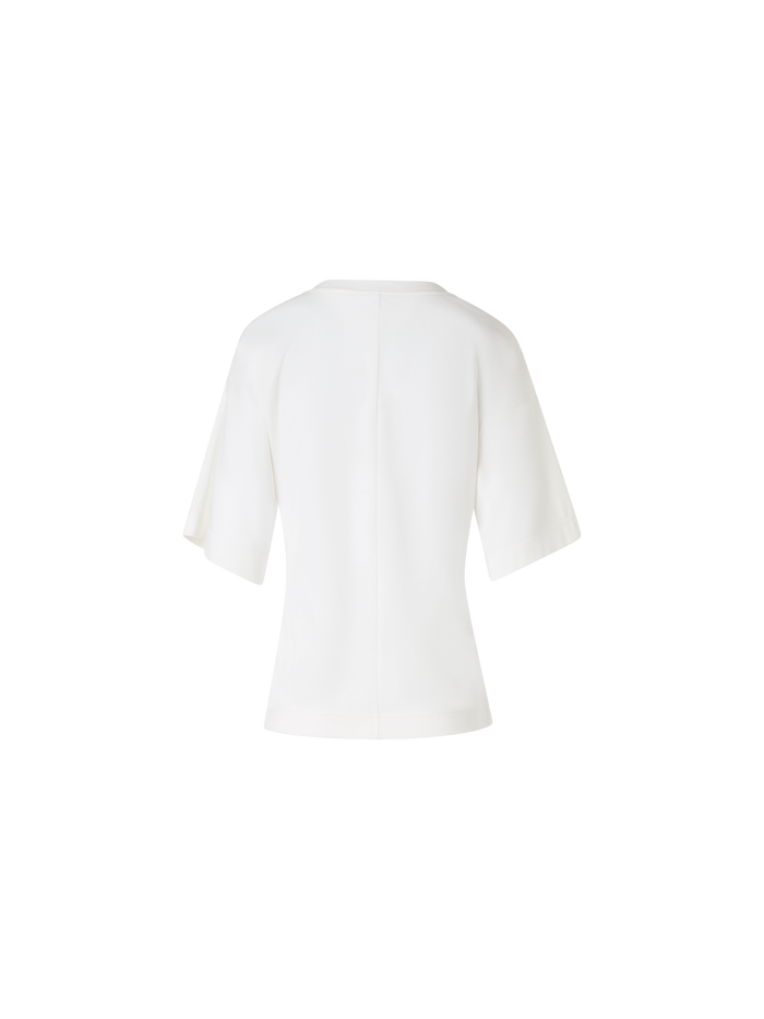 Designer Short-Sleeve Punto Dot T-Shirt - white