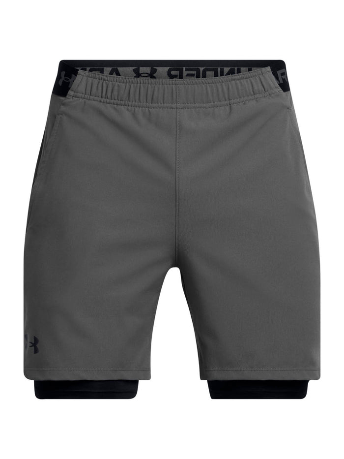 Shorts Under Armour vanish woven 2-en-1 gris para hombre