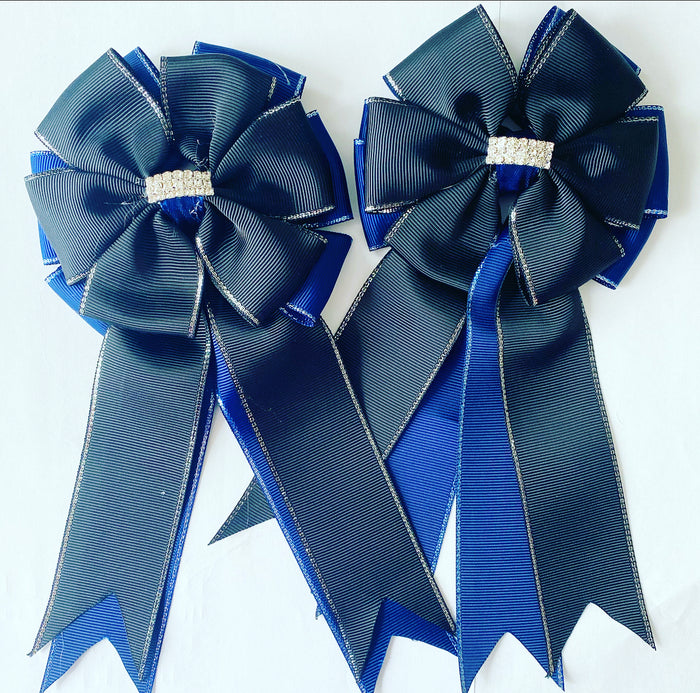 🤩 Show Bows: Black On Navy