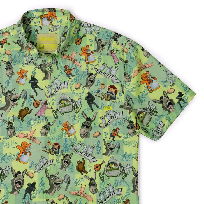 RSVLTS XS Shrek Short Sleeve Shirt Shrek "Duloc and Roll" – KUNUFLEX Short Sleeve Shirt