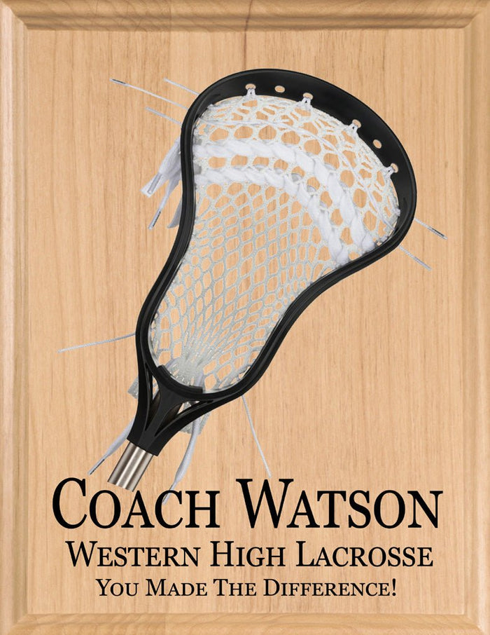 Lacrosse Coach Plaque