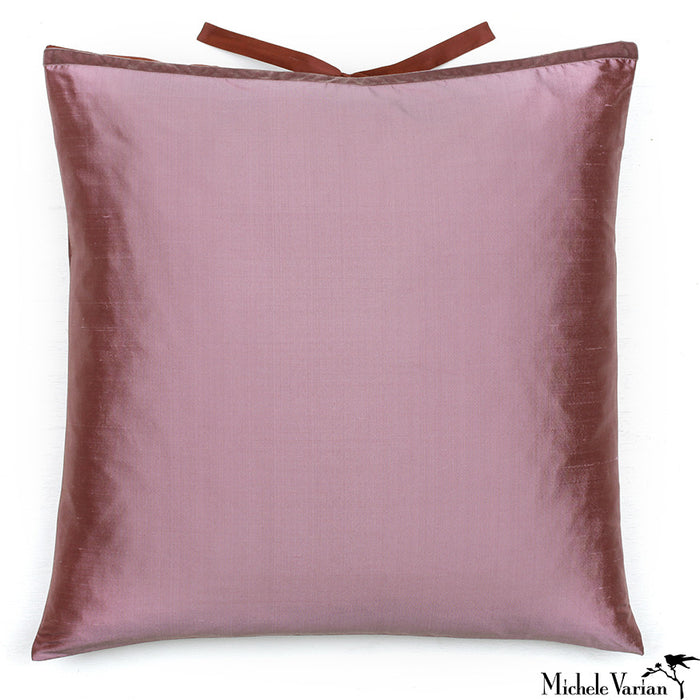 Silk Dupioni Pillow Mauve 22x22