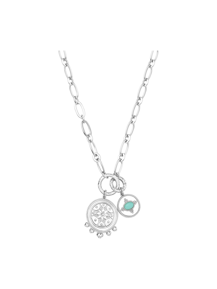 Silver Aqua Drift Necklace