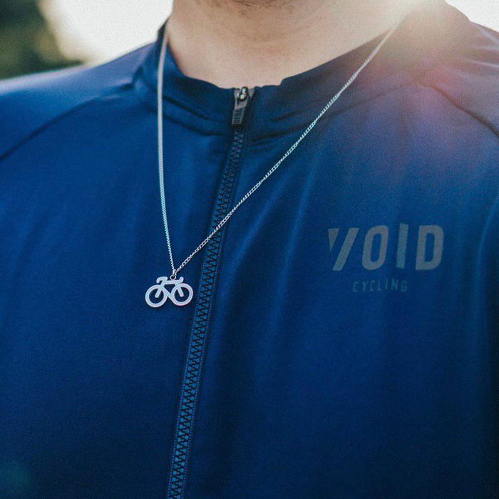 Silver Bike Necklace
