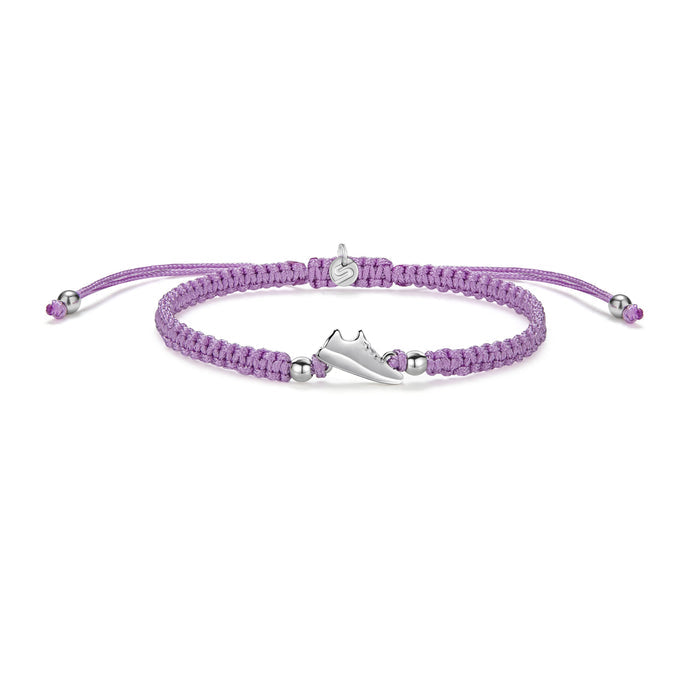 Silver Runner Lila Braided Bracelet