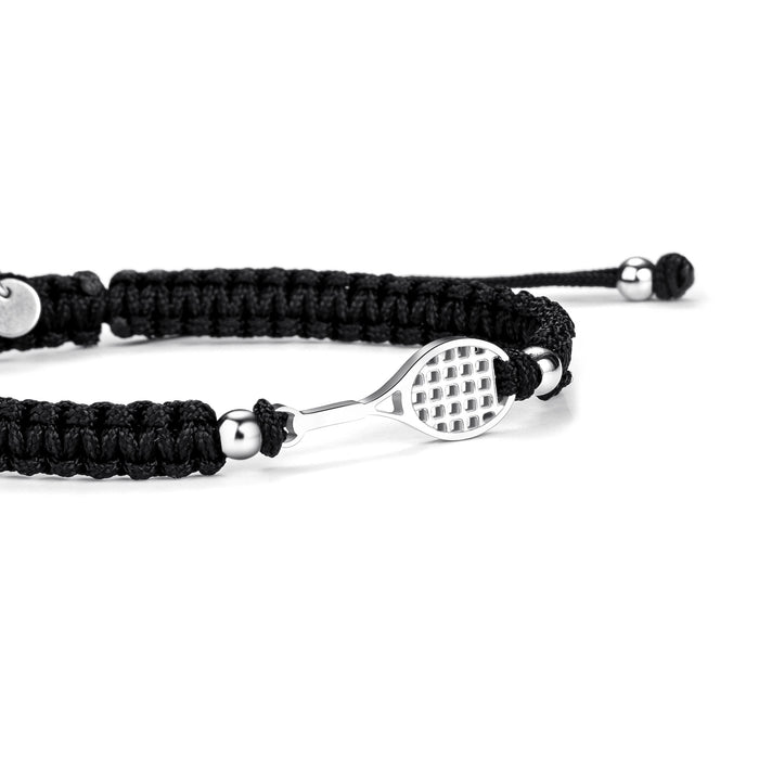 Silver Tennis Braided Bracelet