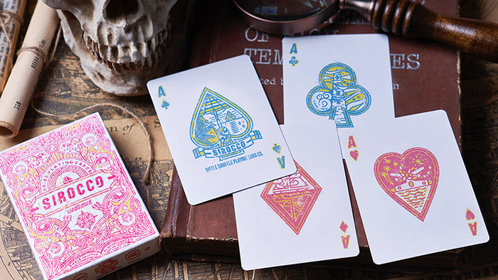 Sirocco Weathered with Numbered Seal Playing Cards Playing Cards by Riffle Shuffle Playing Card Company