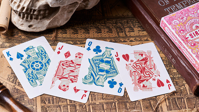 Sirocco Weathered with Numbered Seal Playing Cards Playing Cards by Riffle Shuffle Playing Card Company