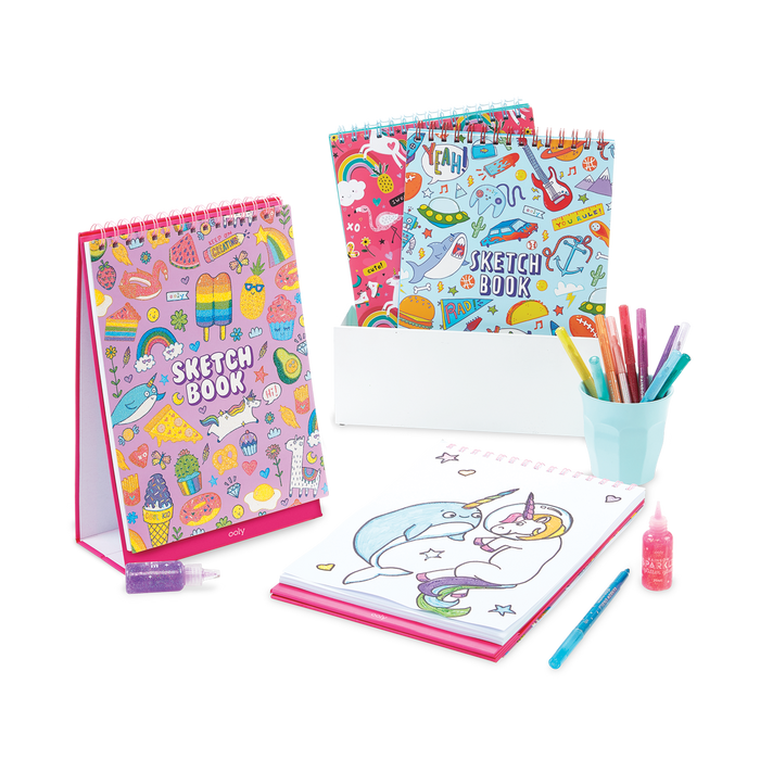 Sketch & Show Standing Sketchbook - Awesome Doodles - 45 Pages