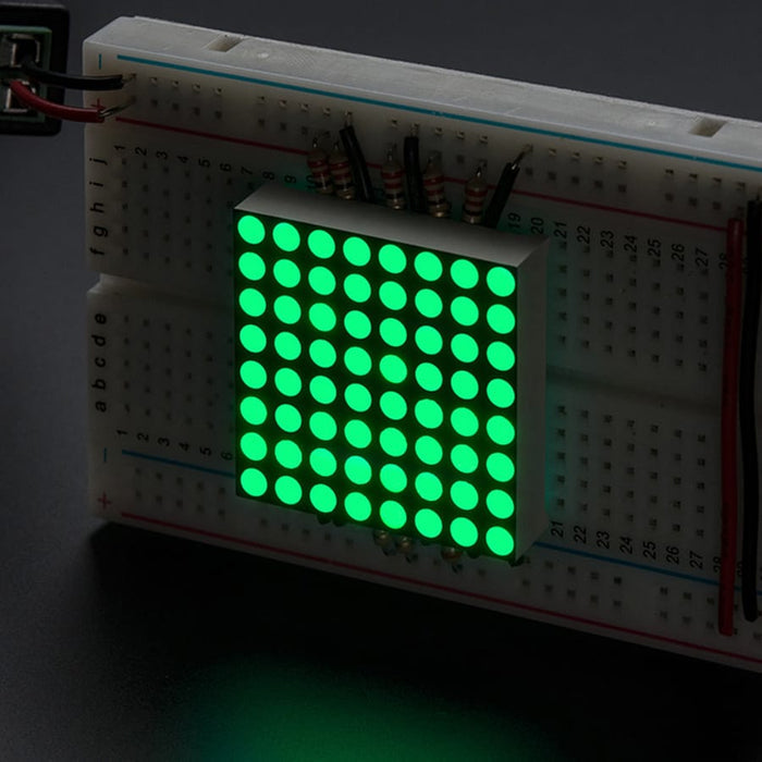 Small 1.2" 8x8 Ultra Bright Pure Green LED Matrix (KWM-30881CPGB) by Adafruit - The Pi Hut