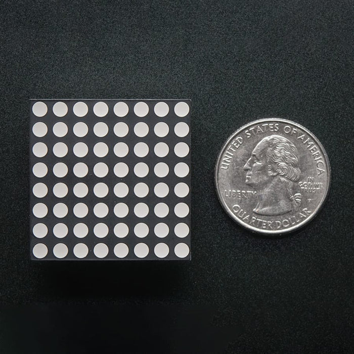 Small 1.2" 8x8 Ultra Bright Pure Green LED Matrix (KWM-30881CPGB) by Adafruit - The Pi Hut