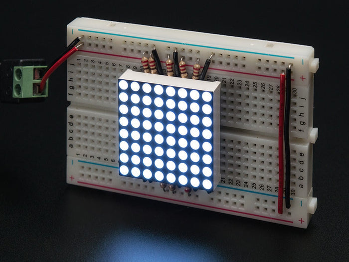 Small 1.2" 8x8 Ultra Bright White LED Matrix (KWM-30881CWB) [Discontinued] by Lucky Light Electronics - The Pi Hut