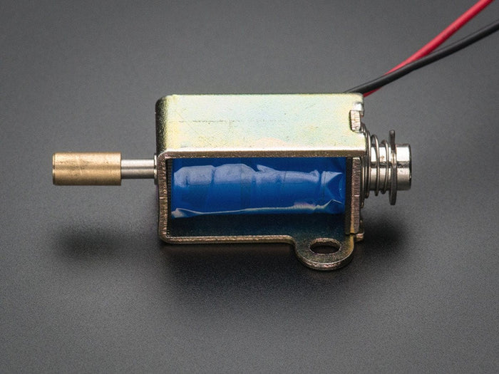 Small  Push-Pull Solenoid - 12VDC by The Pi Hut - The Pi Hut