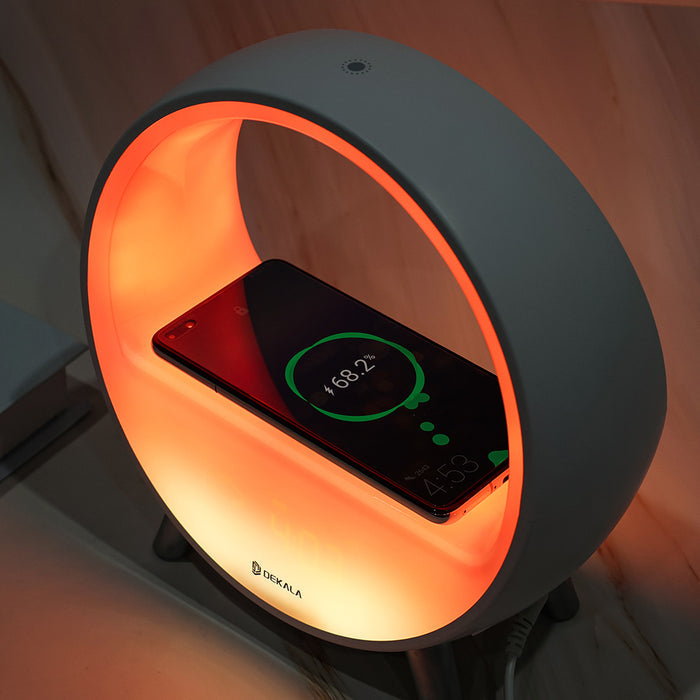 Smart Alarm Clock with Wireless Charger, sunrise alarm clock with wireless charger