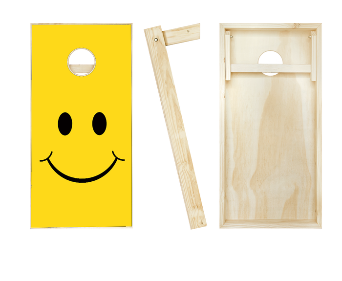 Smiley Cornhole Game Board Set