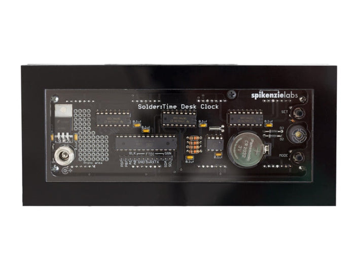 Solder: Time Desk Clock [Discontinued] by Spikenzie Labs - The Pi Hut