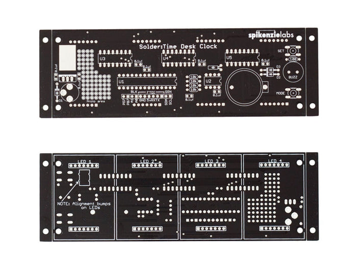 Solder: Time Desk Clock [Discontinued] by Spikenzie Labs - The Pi Hut