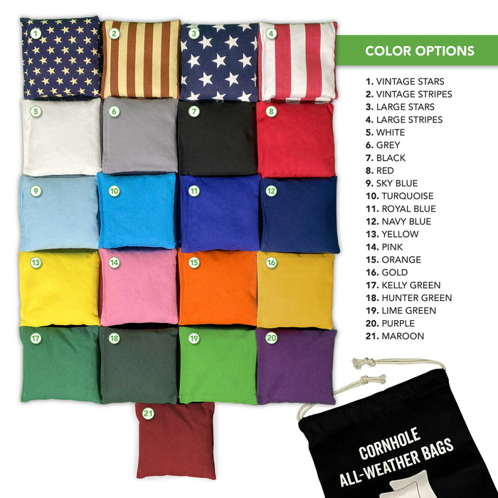South Africa Flag Tailgate Cornhole Set - Distressed Wood