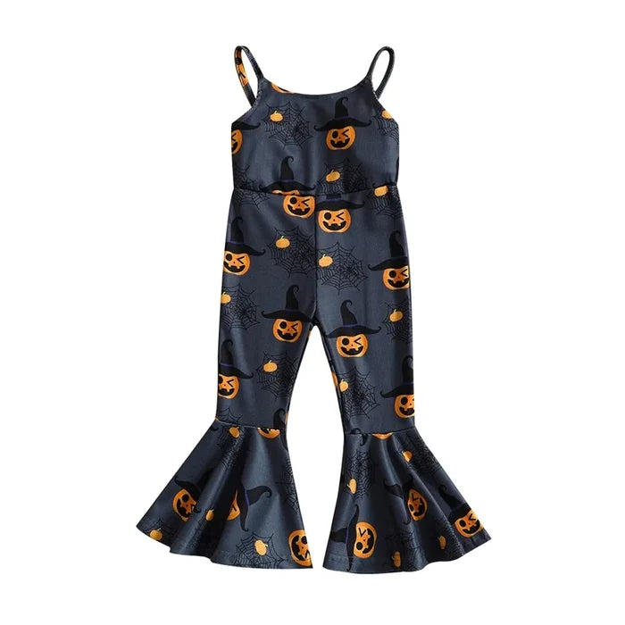 SPOOKY HALLOWEEN Bellbottom Jumpsuit