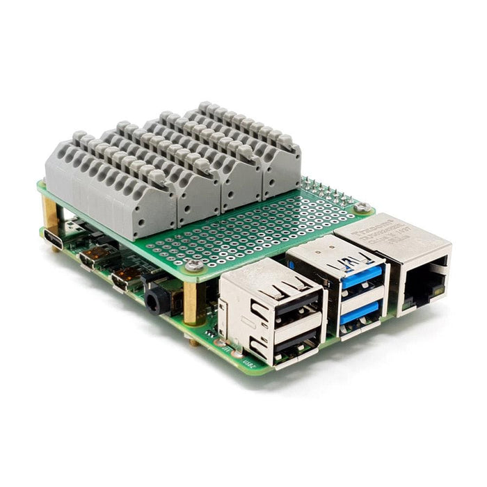 Spring-Loaded Terminal Breakout Board for Raspberry Pi by Sequent - The Pi Hut