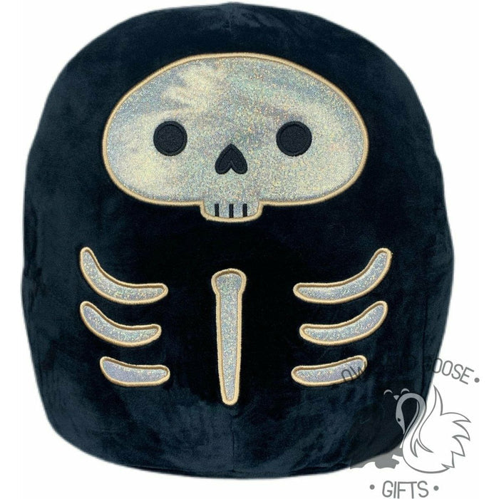 Squishmallow Halloween Black & Gold Skeleton - Stix 12 inch - Owl & Goose Gifts