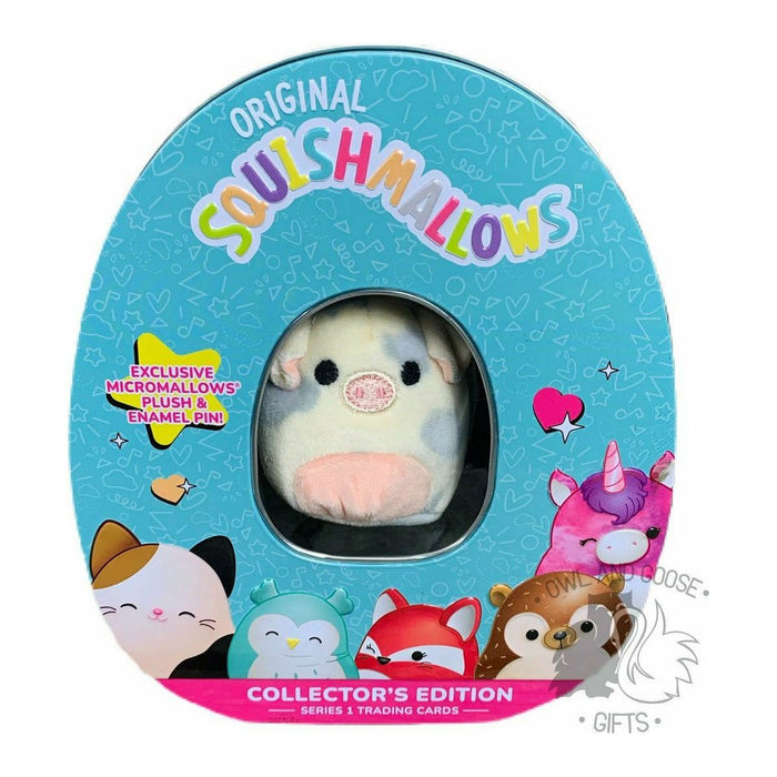 Squishmallow Collector's Tin - Rosie the Pig - Owl & Goose Gifts