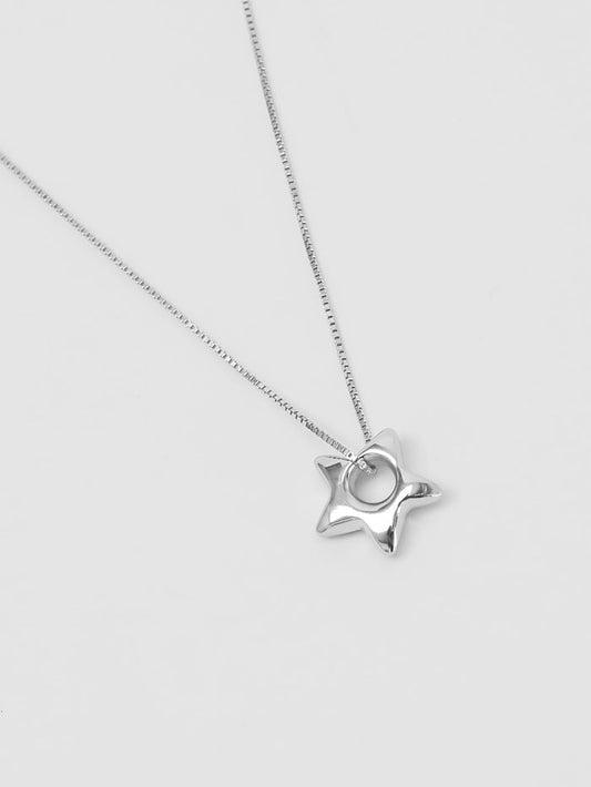 Wolf Circus Star Charm Pendant Necklace in Sterling Silver | Recycled Metals-Necklaces-wolfcircus.com