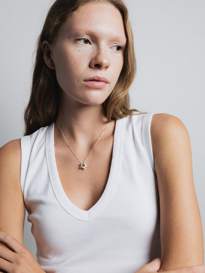 Wolf Circus Star Charm Pendant Necklace in Sterling Silver | Recycled Metals-Necklaces-wolfcircus.com
