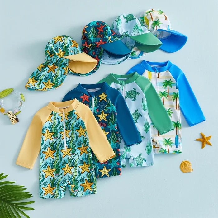 STAR FISH Swimsuit with Sun Hat