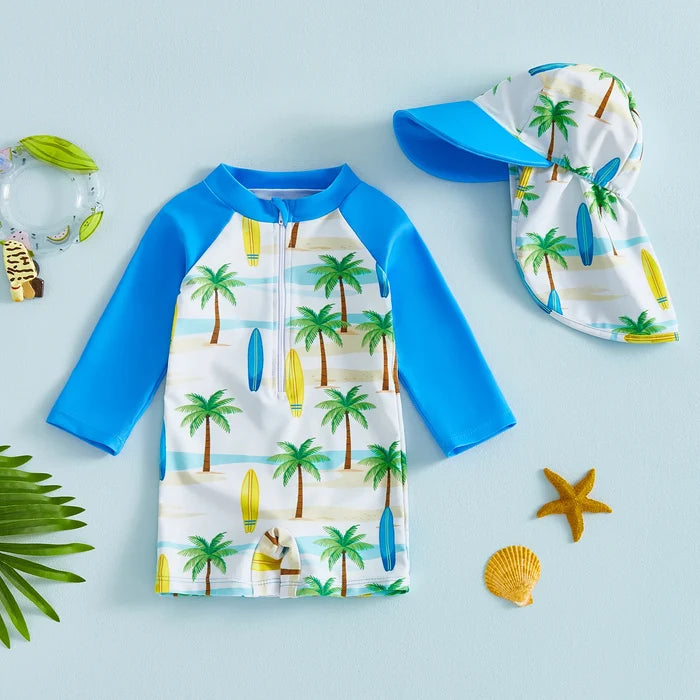 STAR FISH Swimsuit with Sun Hat