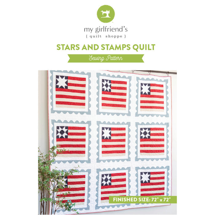 Stars & Stamps Quilt (Downloadable Sewing Pattern)